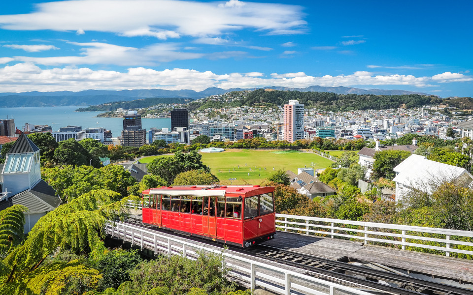 Wellington Cable Car, das Wahrzeichen Neuseelands.